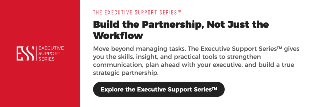 executive support series course banner