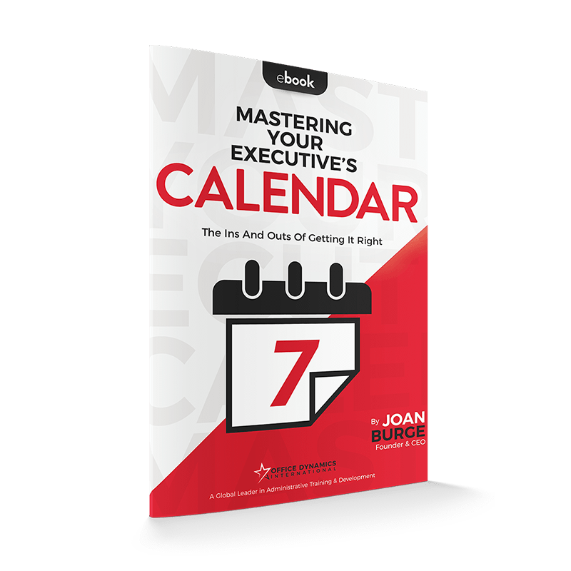 Mastering Your Executive s Calendar EBook Office Dynamics International