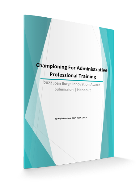 Championing For Administrative Professional Training