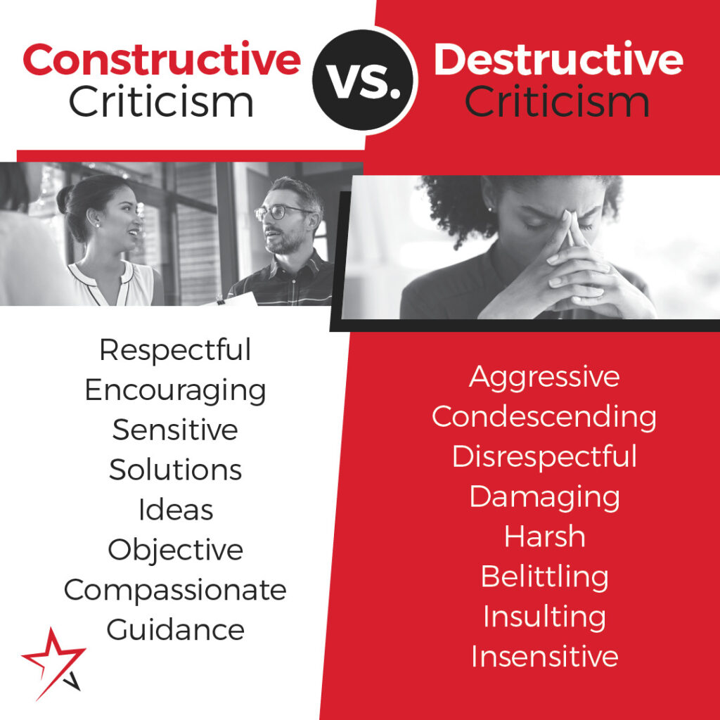 Constructive Vs. Destructive Criticism At Work