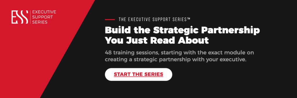 executive support series banner
