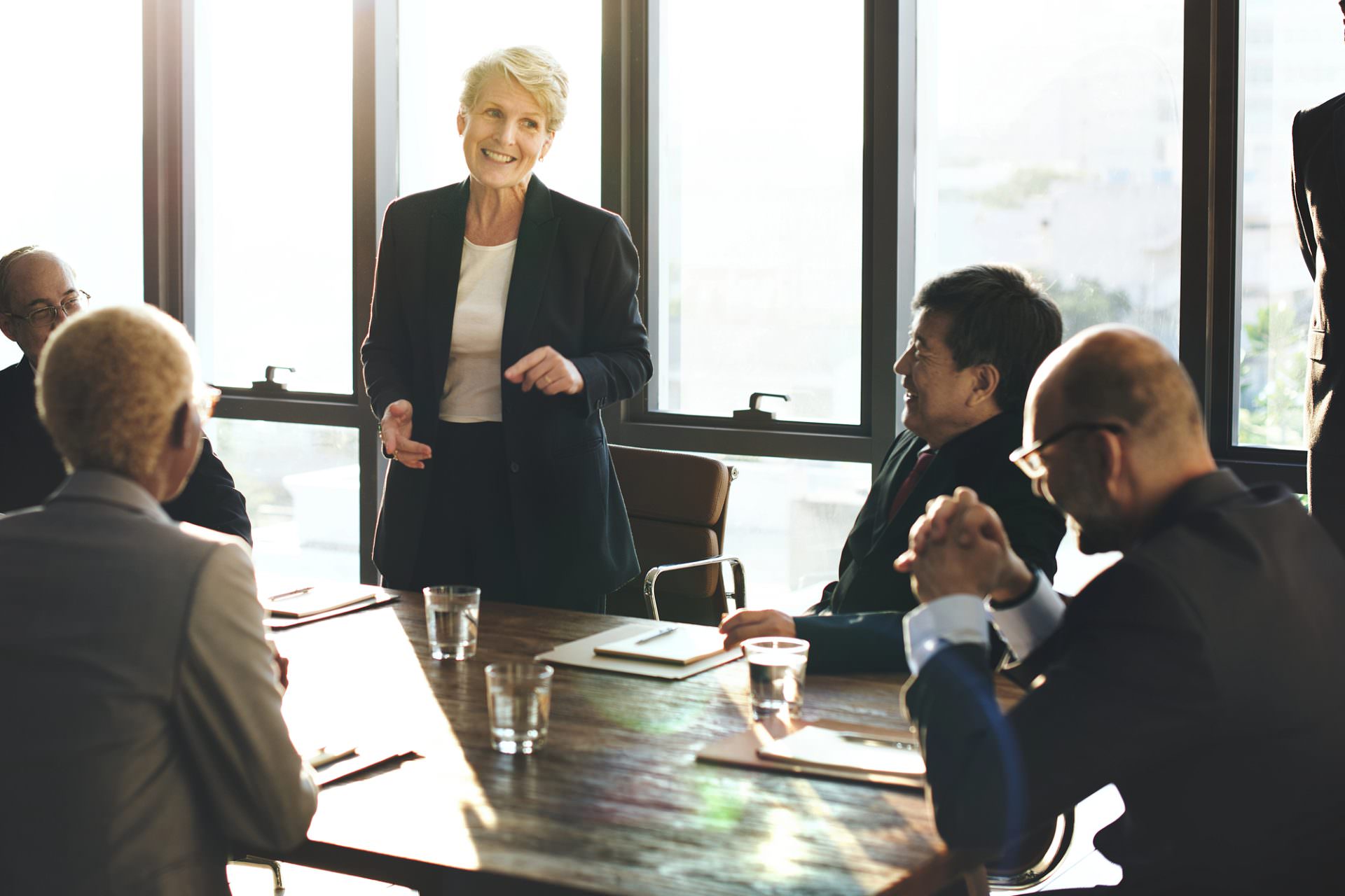 woman in business meeting