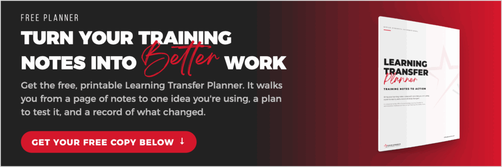 learning transfer guide banner