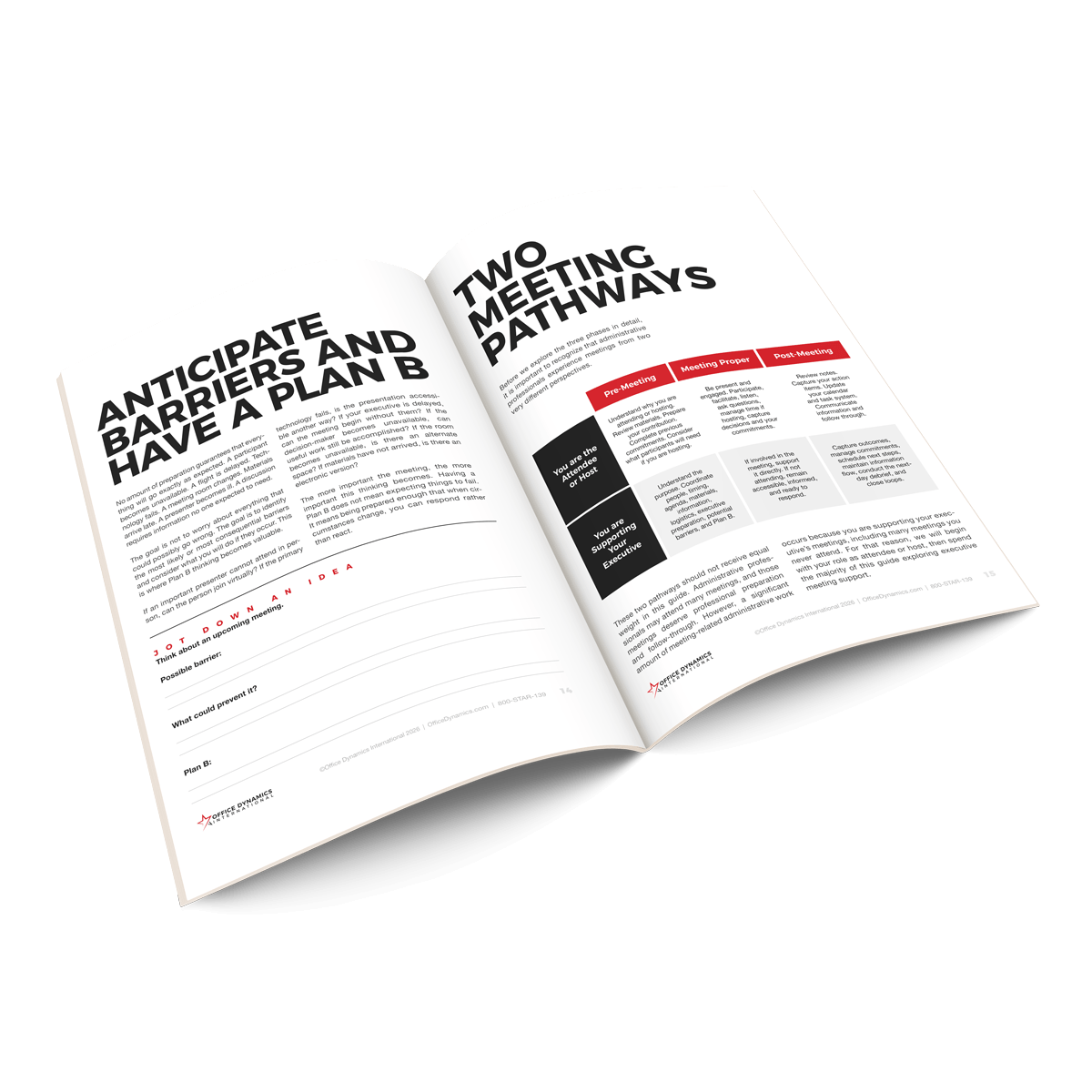 modern meeting guide inside pages